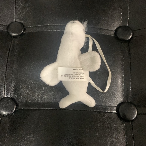 Precious Moments Tiny Tender Tails White Baby Seal Plush Beanie Ornament & Tag - Picture 7 of 8